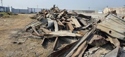 Fire Damaged GI Sheet Scrap